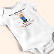 New Mom, Gift For Mother, New baby, Happy - You're Doing A Great Job - Personalized Baby Onesie