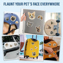 Pet Lovers - Custom Photo Dog Cat Pet Portrait - Personalized Custom Peel-out Hologram Sticker