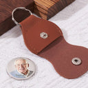 Memorial,Family,Parents,Gift For Grandparents,Sad,Top Market,Custom Photo - Custom Photo Calendar The Moment Your Heart Stopped Memorial - Personalized Leather Pocket Hug