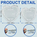 Memorial,Family,Parents,Gift For Grandparents,Sad,Christmas,Custom Photo - Calendar The Moment Your Heart Stopped Memorial - Personalized Heart Shaped Glass Ornament