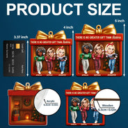 Gift For Bestie,Gift For Sisters,Gift For Brothers,Gifts For Colleagues,Cousin,Gift For Sibling,Christmas,Happy - There Is No Greater Gift Than Friendship 3D Effect - Personalized 2-Layered Mix Ornament