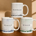 Gift For Husband,Gift For Yourself,Gift For Men,Gift For Father,Gift For Grandpa,Golf,Sport Dad,Dad's Hobby,Grandpa's Hobby,Icon,Proud - Best Dad By Par Golf Clubs - Personalized White Edge-to-Edge Mug