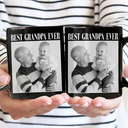 Gift For Husband,Gift For Yourself,Gift For Men,Gift For Father,Gift For Grandpa,Non-Eng,Photo,Cozy - Custom Photo Best Dad Ever No 1 Grandpa - Personalized Mug