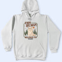 Custom Photo,Art Design,Pet Lovers,Playful,Photo - Colored Pencil  - Custom Photo Colored Pencil Sketch This Human Belongs To - Personalized T Shirt