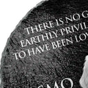 Healing,Custom Photo,Pet Memorial,Pet Lovers,Memorial,Remove BG Photo - Custom Photo There Is No Greater Earthly Privilege Than To Have Been Loved By A Dog - Personalized Circle Memorial Garden Stone