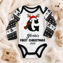 Adorable,First Christmas,Gift For Baby,Christmas,Vector - My First Christmas New Baby - Personalized Baby Bodysuit