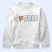 Family,Humorous,Icon,Thanksgiving - Thanksgiving Gift For Family - Personalized Gobble T Shirt