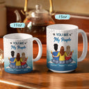 May Not Be My Sister By Blood But She's My Sister By Heart Best Friends - Bestie BFF Gift - Personalized Custom White Edge-to-Edge Mug