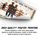 You & Me And The Dogs Husband Wife Dog Lovers - Couple Gift - Personalized Custom Poster