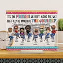 Here's To Another Year Of Bonding Over Alcohol White Best Friends - Bestie BFF Gift - Personalized Custom Horizontal Rectangle Acrylic Plaque