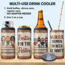 We're Not Sugar And Spice And Everything Nice We're Sage And Hood Best Friends - Bestie BFF Gift - Personalized Custom 4 In 1 Can Cooler Tumbler