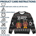 This Grandma Belongs To - Christmas, Loving Gift For Mom, Mother, Mama, Grandma, Grandmother - Personalized Unisex Ugly Sweater