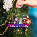 More Than Just Friends Cartoon - Christmas Gifts For Besties - Personalized Medallion Acrylic Ornament
