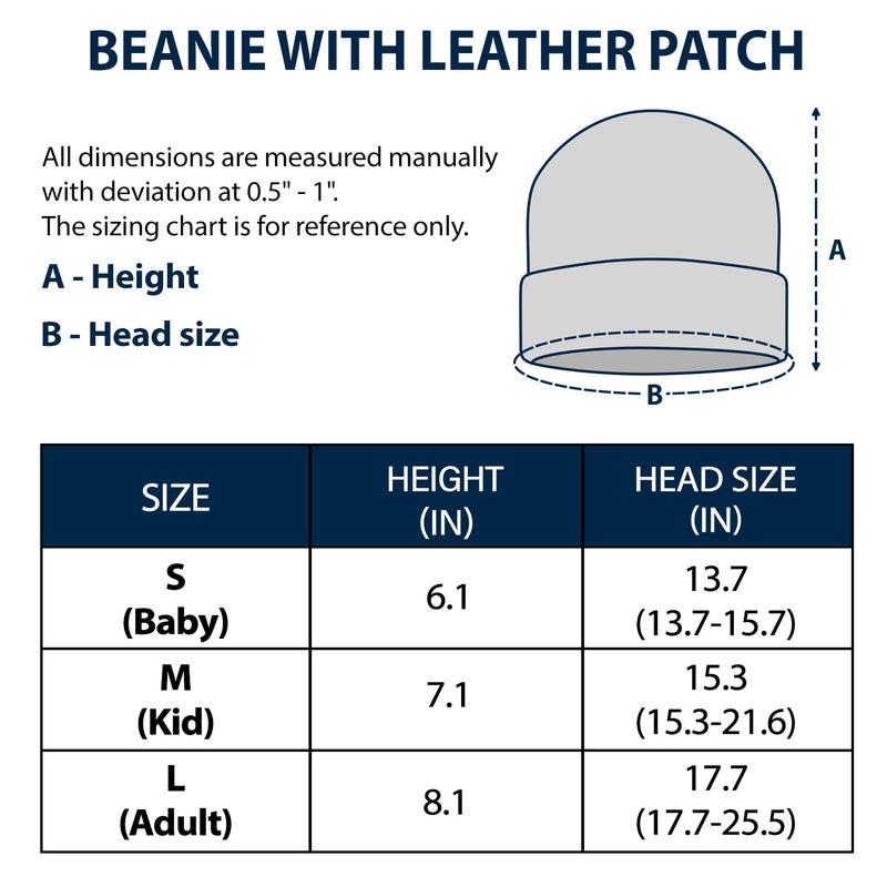Custom Photo Loved & Protected By - Gift For Baby, Pet Lovers - Personalized Beanie With Leather Patch