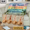 Beach Bestie Choose For Ourselves  Custom Blanket, Bff Blanket, Blanket For Friends, Gift For Friends