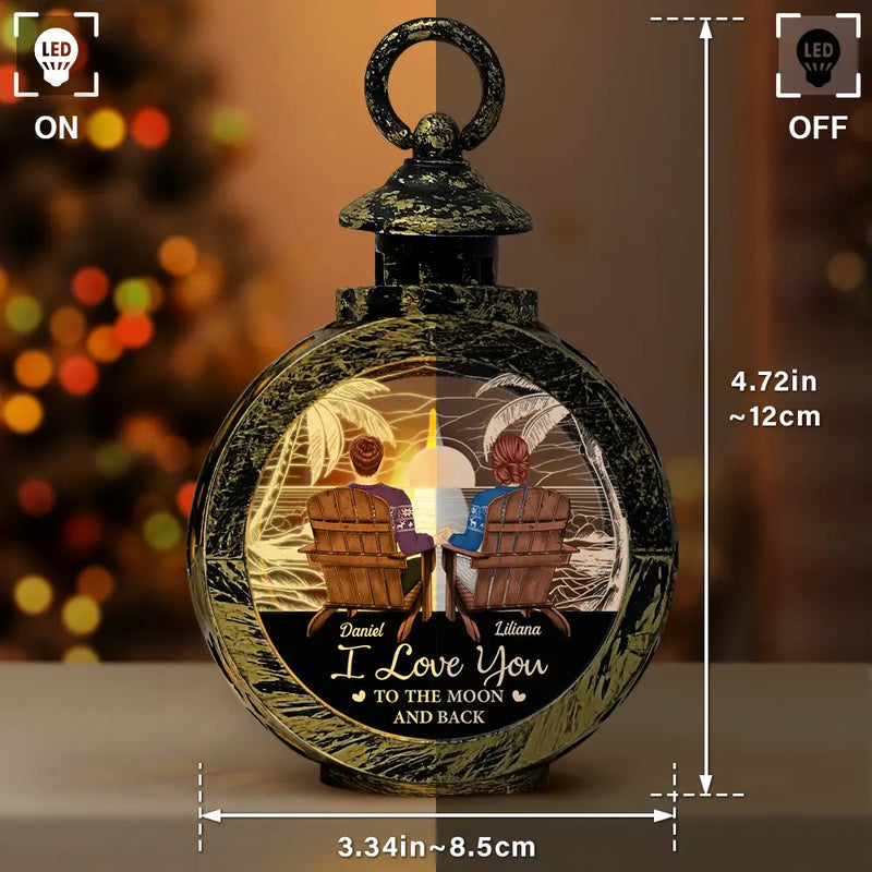 Gift For Couples - You And Me We Got This Back Couple - Personalized Candlelight Lantern Ornament