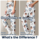 Gift For Father, Gift For Grandpa - Custom Photo Papa's Official Sleep Pants - Personalized Pajama Pants
