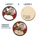 Custom Photo,Memorial,Family,Sad - Custom Photo I'm Always With You Family Memorial - Personalised Custom Shaped Car Visor Clip