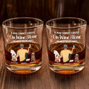 Pet Lovers, Dog Lovers, Dog Dad, Dog Mom - A Man Cannot Survive On Wine Alone Dog Dad Dog Mom - Personalized Whiskey Glass