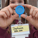 Teacher,Back To School,Proud,Vector - Teacher Composition Book - Personalized Badge Reel