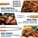 Custom Photo Daddy Papa Grilling Tools - Personalized BBQ Tool Set With Storage Bag