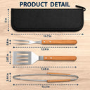 Gift For Father,Grilling,Proud,Icon - Daddy's Grilling Tools - Personalized BBQ Tool Set With Storage Bag