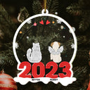 Dog Cat Pet - Christmas Gift For Pet Lovers - Personalized Custom Shaped Acrylic Ornament