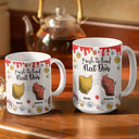 Gift For Bestie - I Wish We Lived Closer - 3D Inflated Effect Printed Mug, Personalized White Edge-to-Edge Mug