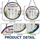 Gift For Wife,Gift For Grandma,Gift For Mother,Family,Love,Gardening - Birth Flower Grandma's Garden - Personalized Stained Glass Window Hanging Suncatcher