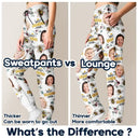 Gift For Mother,Gift For Grandma,Happy - Custom Photo Bee Flowral Best Grandma Ever - Personalized Pajama Pants