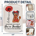 Gift For Yourself, Gift For Women - Sometime You Forget You're Beautiful - Personalized Makeup Box With LED Mirror
