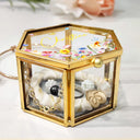 Gift For Yourself,Gift For Women,Gift For Mother,Gift For Bestie,Gift For Sisters,Gift For Girlfriend,Gift For Wife - Floral Name - Personalized Glass Jewelry Box