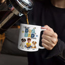 Dog Lovers,Pet Lovers,Funny,Dog Dad - Best Dog Dad Ever - Personalized White Edge-to-Edge Mug