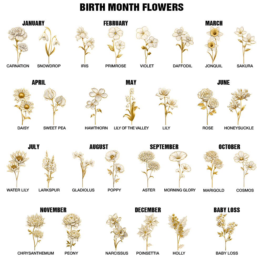 Old Besties,Sentimental,Gift For Bestie,Icon - Gold Birth Month Flower Grow An Old Friend - Personalized Ring Dish