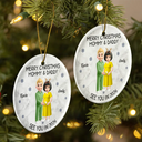 Christmas, Gift For Couples, New Dad, New baby, New Mom - Baby Expecting See You In 2026 - Personalized Circle Ceramic Ornament