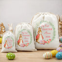 Easter,Gift For Kids,Grandma - Grandkids,Gift For Grandkids,Grandpa - Grandkids,Dad - Children,Mom - Children,Happy - Baby First Easter With Bunny - Personalized Favor Bag