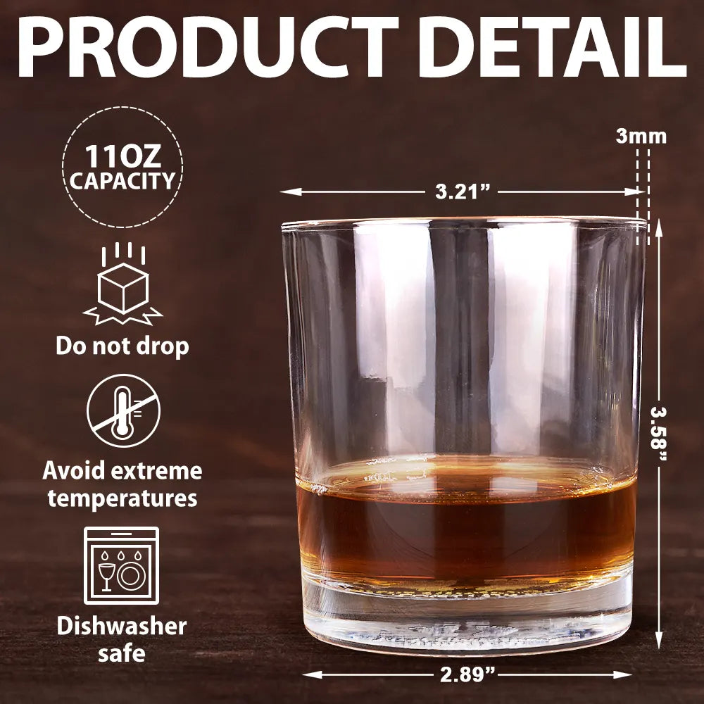 New Dad,New baby,Dad's Hobby,Gift For Father,Happy - Baby Footprints First Christmas Together - Personalized Engraved Whiskey Glass