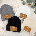 Dog Lovers,Dog Mom,Dog Dad,Dog Couple,Gift For Women,Gift For Men,New baby,Happy - Baby New Best Friend 3D Effect Funny Dog - Personalized Beanie With Leather Patch
