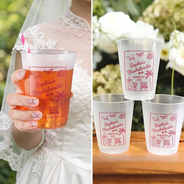 Playful, Gift For Yourself, Custom Text - Bachelorette Coast Party - Personalized Frosted Cups