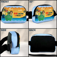 Gift For Couples,Travel,Cruising,Happy,Gift For Women,Gift For Men - Baecation Mode Couples - Personalized Crossbody Belt Bag