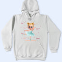 Gift For Kids,Happy - Ballerina Cute Girl 3D Effect - Personalized T Shirt