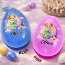 Easter,Happy,Gift For Kids,Parents - Ballerina Girl Alphabet - Personalized Fillable Egg