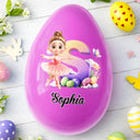 Easter,Happy,Gift For Kids,Parents - Ballerina Girl Alphabet - Personalized Fillable Egg