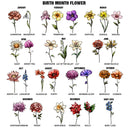 Birth Flower Grow An Old Friend - Personalized Stained Glass Window Hanging Suncatcher