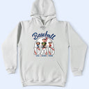 Gift For Father, Dad's Hobby, Sport Dad, Happy - Baseball Dad 3D Effect - Personalized T Shirt