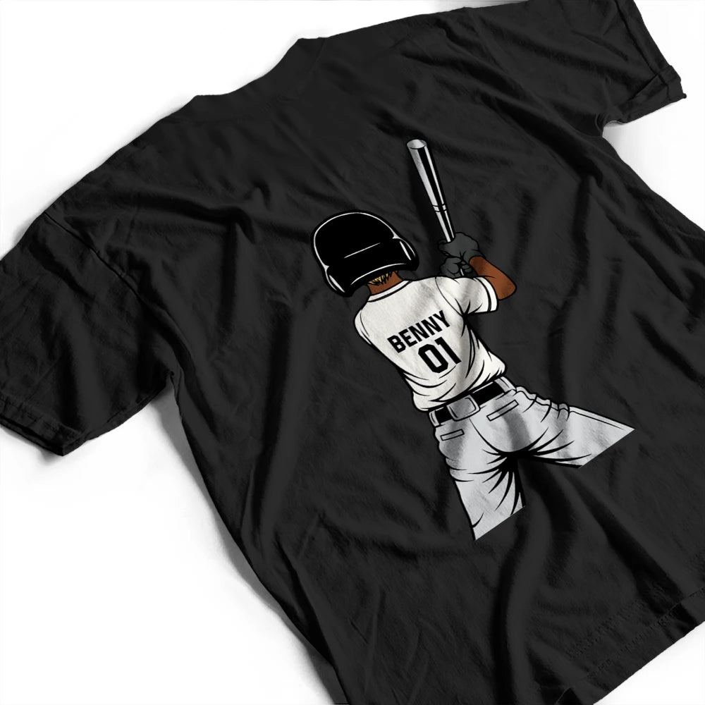 Gift For Father,Gift For Grandpa,Baseball,Non-Eng,Vector,Humorous - Baseball Dad Crossed Arrows - Personalized T Shirt