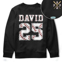 Gift For Grandpa, Gift For Father, Baseball, Non-Eng, Icon, Proud - Baseball Dad Papa Crossed Arrows - Personalized T Shirt