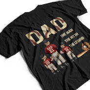 Gift For Father,Love,Baseball - Baseball Dad The Man The Myth The Legend - Personalized T Shirt