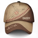 Gift For Father,Dad,Children,Sport Dad,Baseball - Baseball Dad & Children - Personalized Classic Cap