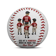 Gift For Father,Sport Dad,Baseball,Dad - Children,Dad's Hobby - Baseball I Caught The Best Dad - Personalized Baseball, Softball